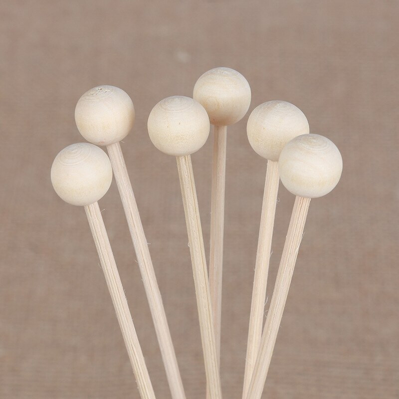 50 DB Fa Rattan Ball Reed Stick illatokhoz Rattan Sticks Barkácsolás Otthoni Dekorációs Aromaterápiás Kiegészítők Reed Diffúzorhoz
