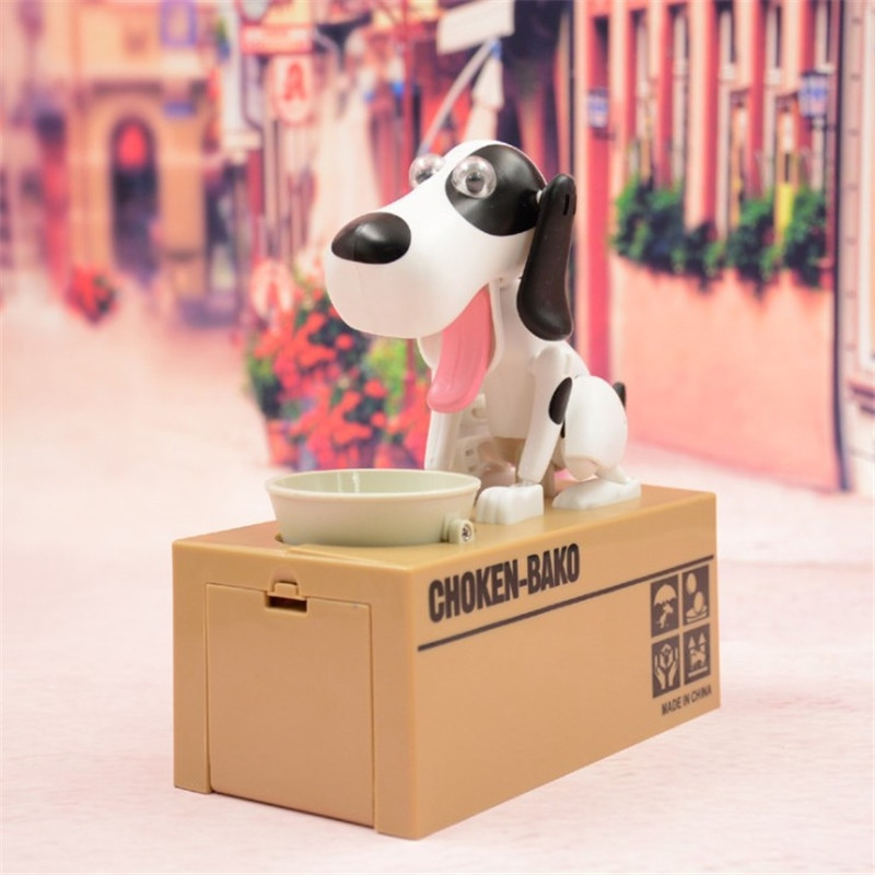 Elektrinis valgykite pinigus Šuo Piggy Bank Įdomi Užspringęs Bako Pinigų Dėžutė Graži Piggy Dėžė Namų dekoras Šunų Robotų Pinigų Monetų Bankas