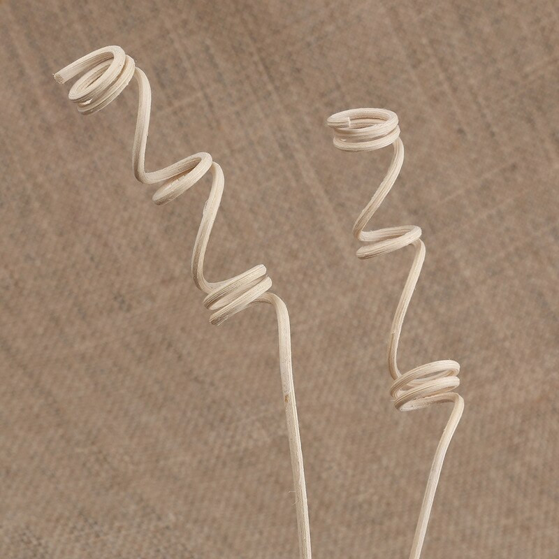 50 vnt Aromaterapijos difuzoriaus lazdelės Banguotos rotango nendrių kvapų difuzoriaus pakeitimas papildymo lazdelės Oro gaiviklio papildymo lazdelės