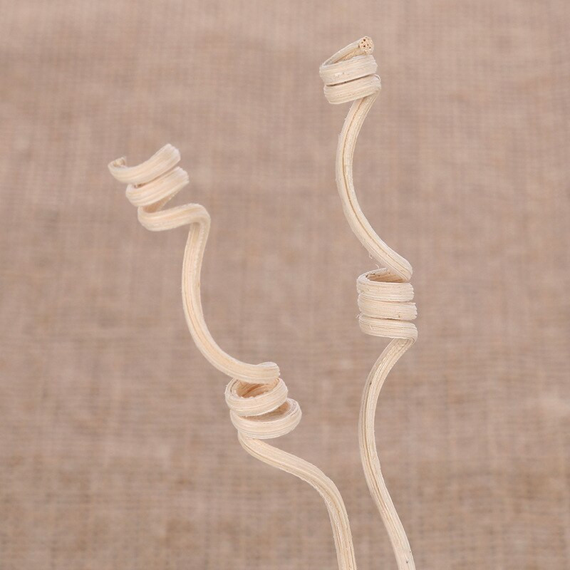 50 vnt Aromaterapijos difuzoriaus lazdelės Banguotos rotango nendrių kvapų difuzoriaus pakeitimas papildymo lazdelės Oro gaiviklio papildymo lazdelės