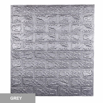 70*77cm 3D αυτοκόλλητο τοίχου από τούβλα DIY Αυτοκόλλητο ντεκόρ Αφρός αδιάβροχη ταπετσαρία κάλυψης για αυτοκόλλητα κουζίνας παιδικού δωματίου