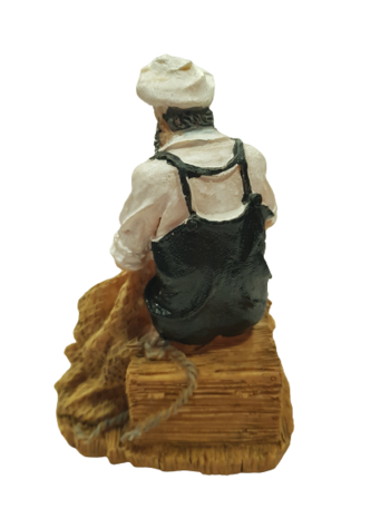 Статуетка Ahelos, Рибар, Керамична, 14х8 см