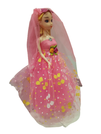 Кукла Ahelos, Булка, Розова рокля, Без кутия, 30 см