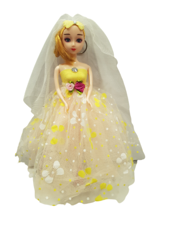 Кукла Ahelos, Булка, Жълта рокля, Без кутия, 30 см
