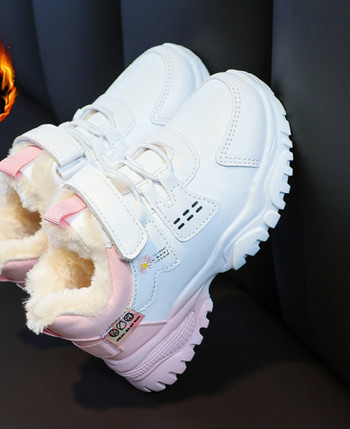 Κοριτσίστικα sneakers μέχρι τον αστράγαλο με ζεστή φόδρα