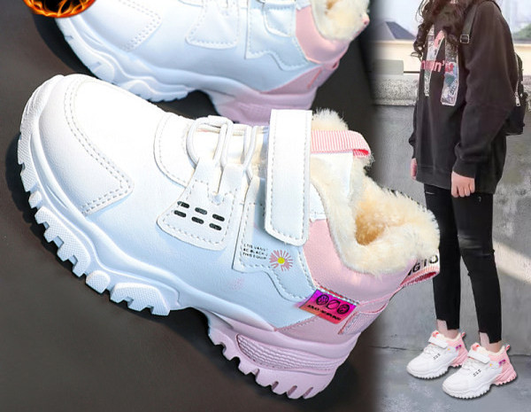 Visoke tenisice za djevojčice s toplom postavom