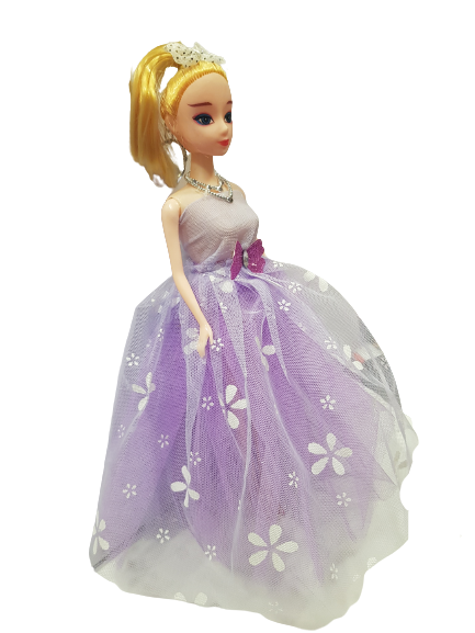 Кукла Ahelos, Булка, Лилава рокля, Без кутия, 30 см