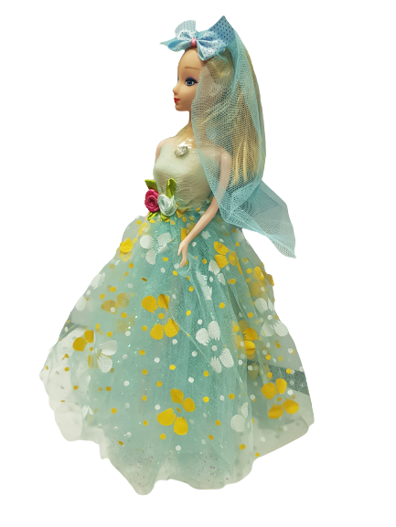 Кукла Ahelos, Булка, Синя рокля, Без кутия, 30 см