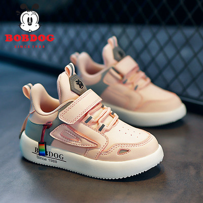 Jauna modeļa ādas kedas meitenēm ar uzrakstu un velcro aizdari