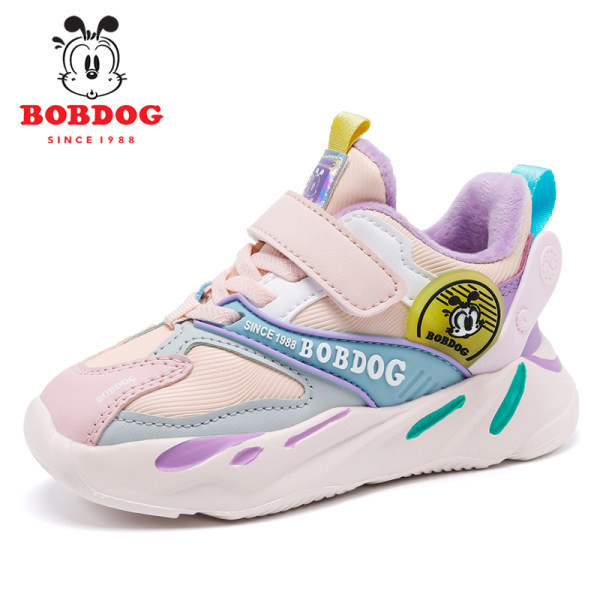 Jauna modeļa ādas kedas meitenēm ar uzrakstu un velcro aizdari