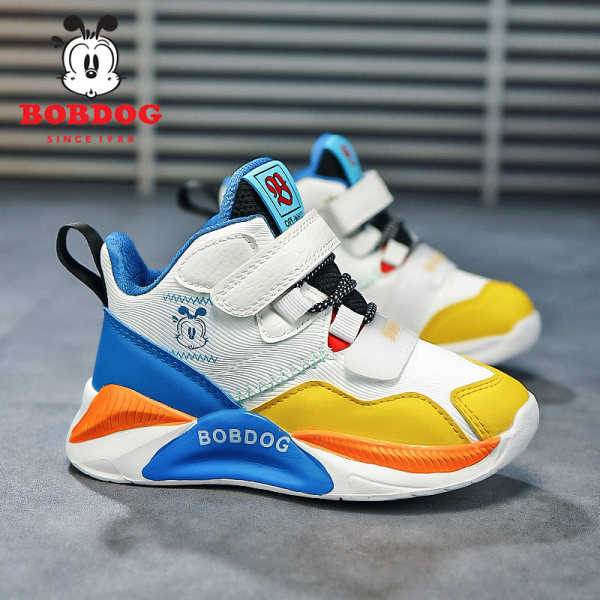 Visoke tenisice za dječake od eko kože s vezicama i čičak zakrpama