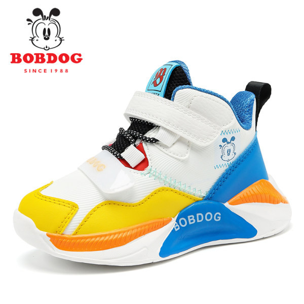 Visoke tenisice za dječake od eko kože s vezicama i čičak zakrpama