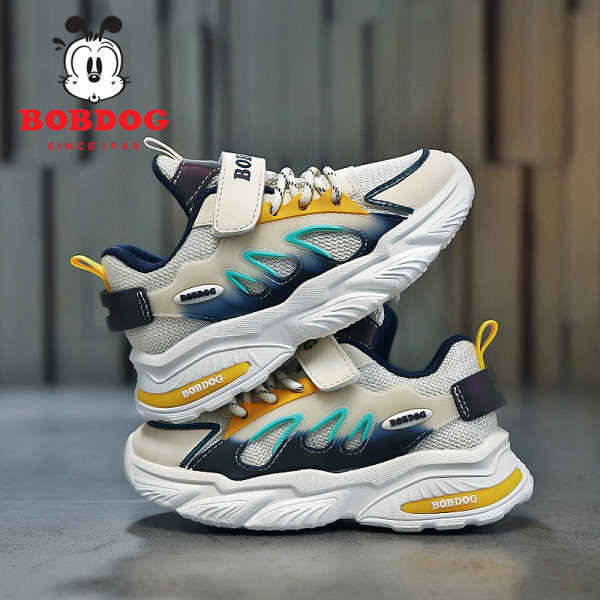 Dječje tenisice za dječake od mrežaste tkanine s vezicama i čičak zakrpama