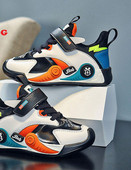 Sportiniai sportbačiai berniukams iš eko odos su velcro lopais