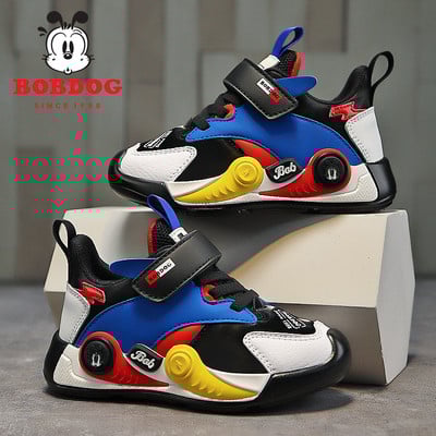 Sportiniai sportbačiai berniukams iš eko odos su velcro lopais