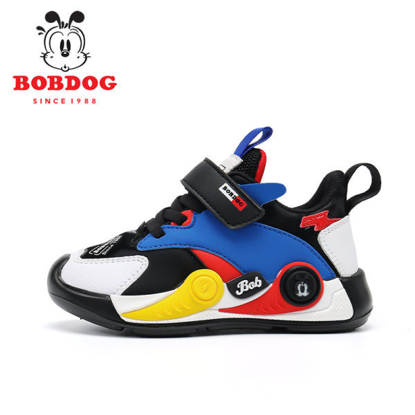 Kožne tenisice za djevojčice s ravnim potplatom i čičak zakrpama