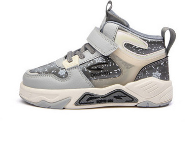 Dječje visoke tenisice za dječake s čičak zakrpama i vezicama