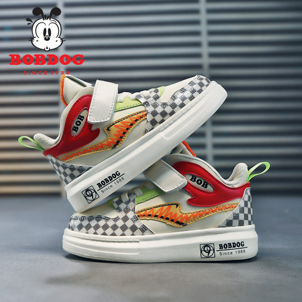 Tenisi înalți pentru copii din piele ecologică pentru băieți