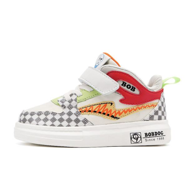 Tenisi înalți pentru copii din piele ecologică pentru băieți