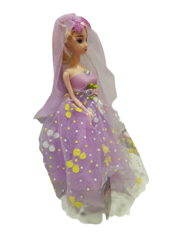 Кукла Ahelos, Булка, Лилава рокля, Без кутия, 30 см.