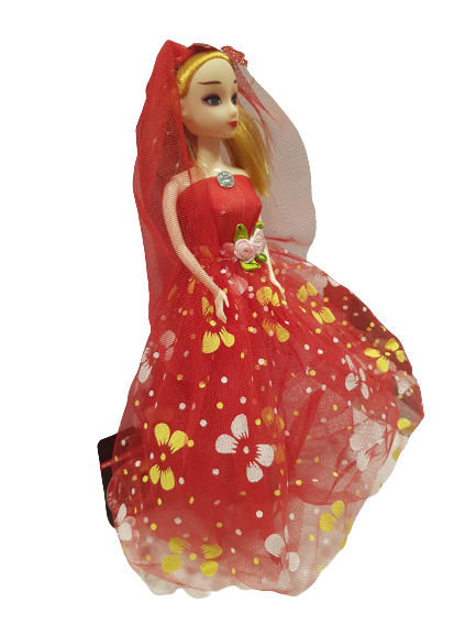 Кукла Ahelos, Булка, Червена рокля, Без кутия, 30 см.