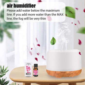 Υγραντήρας αέρα Αιθέριο έλαιο Diffuser 300ML Ultrasonic Cool Mist Maker Fogger Humidifier LED Lamp Aroma Diffuser Electric Gift