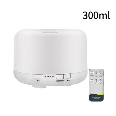Légpárásító Illóolaj Diffúzor 300ML Ultrahangos Cool Mist Maker Fogger Párásító LED Lámpa Aroma Diffúzor Elektromos Ajándék