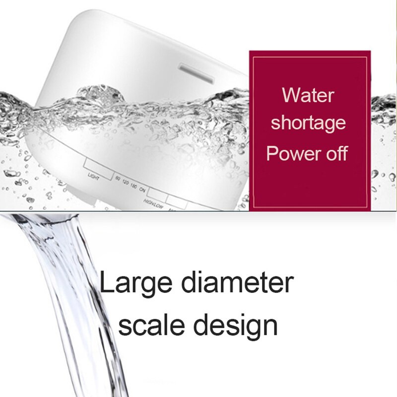 Légpárásító Illóolaj Diffúzor 300ML Ultrahangos Cool Mist Maker Fogger Párásító LED Lámpa Aroma Diffúzor Elektromos Ajándék