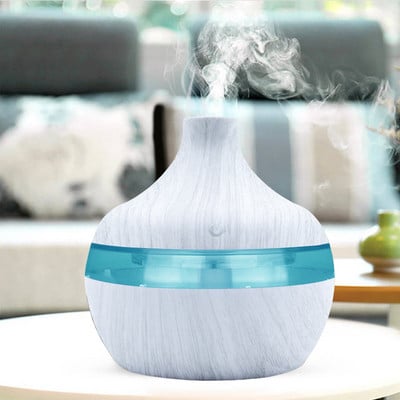 300 ml ultrahangos légpárásító elektromos párásító faszemcsés esszenciális aroma olaj diffúzor ultrahangos usb ködbefúvó Hotsale