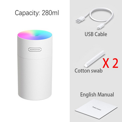 300ml Mini Room Pihusti Armas Led Light Ultraheli USB Kodu Õhuniisutaja Lõhna Hajuti Toa Parfüüm