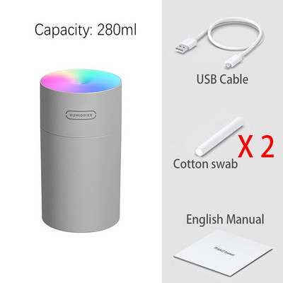 300ml Mini Room Pihusti Armas Led Light Ultraheli USB Kodu Õhuniisutaja Lõhna Hajuti Toa Parfüüm