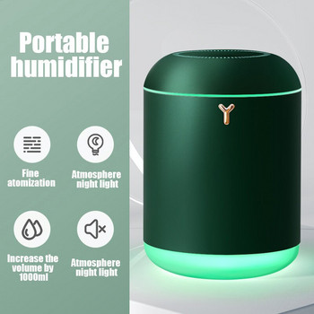 Λευκός Mini Air Humidifer Aroma Essential Oil Diffuser with Romantic Lamp USB Mist Maker Aromatherapy Humidifiers for Home Lamp