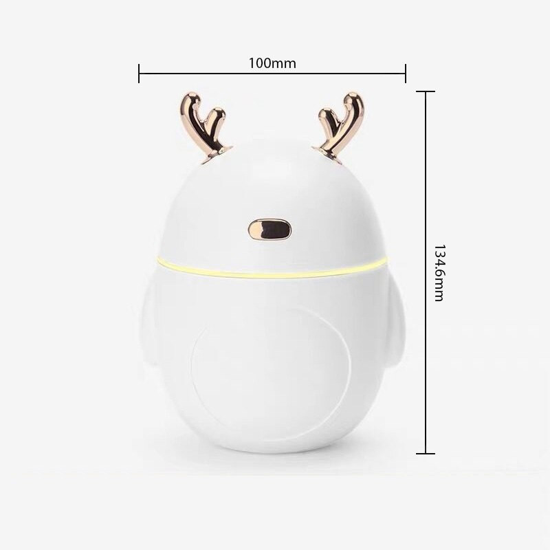 3 az 1-ben Mini aranyos párásító 220 ml USB Creative Air Aroma Diffúzor Illóolaj Diffúzor Otthoni Hálószoba Autó Cool Mist Permetező