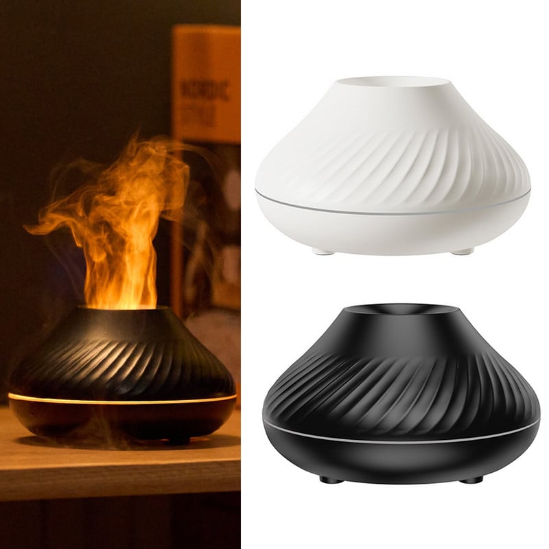 Led Night Lights Mist Maker Zajcsökkentő 130 ml Illóolaj Diffúzor USB Csendes Illóolajos Aromaterápia Hálószobairodához