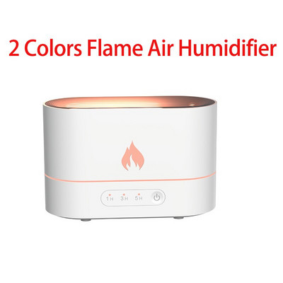 2022 ÚJ 3 színű Aroma diffúzor légpárásító ultrahangos Cool Mist Maker Fogger Led illóolajos lánglámpa diffúzor otthonra