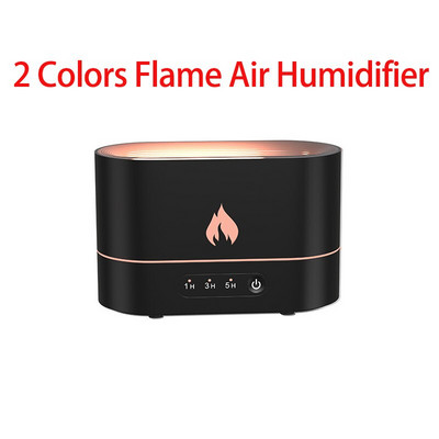 2022 ÚJ 3 színű Aroma diffúzor légpárásító ultrahangos Cool Mist Maker Fogger Led illóolajos lánglámpa diffúzor otthonra