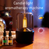120ml Gyertyafényes Aroma Diffúzor Légpárásító Romantikus Fény Hordozható Illóolajok Diffúzor Köd Készítő Fogger Tisztító Kezdőlap