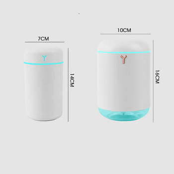 2022 Νέος Mini Air Humidifier Aroma Essential Oil Diffuser Φορητός υγραντήρας για οικιακό αυτοκίνητο USB με LED νυχτερινή λάμπα