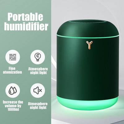 2022 új mini légpárásító aroma illóolaj diffúzor hordozható párásító otthoni autós USB-hez LED éjszakai lámpával