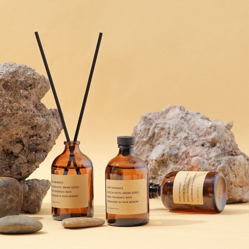 Bețișoare de ratan de 100 ml Set de uleiuri esențiale cu parfum de hotel pentru aromaterapie Parfum de interior pentru casă Odorizant de mobilier Shangri-la