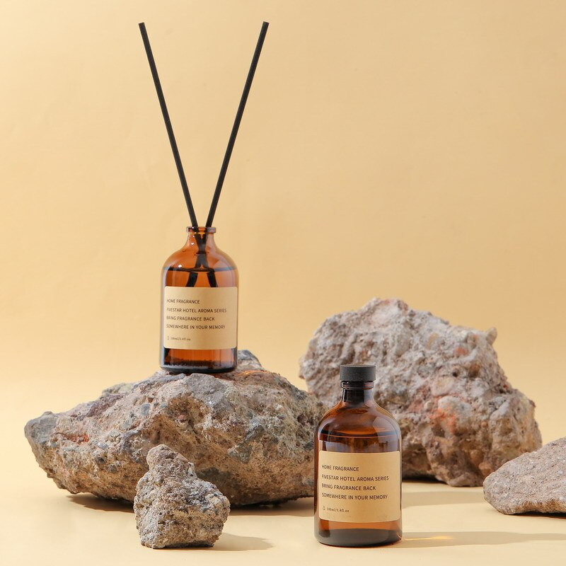 Bețișoare de ratan de 100 ml Set de uleiuri esențiale cu parfum de hotel pentru aromaterapie Parfum de interior pentru casă Odorizant de mobilier Shangri-la