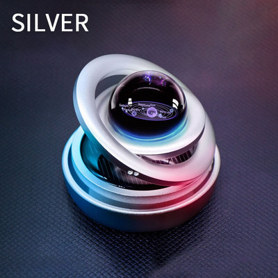 Saulės magnetinės levitacijos sukimosi automobilio aromaterapijos ornamentas namų dekoras Planet Star oro gaiviklis auto kvepalų dekoravimo dovana