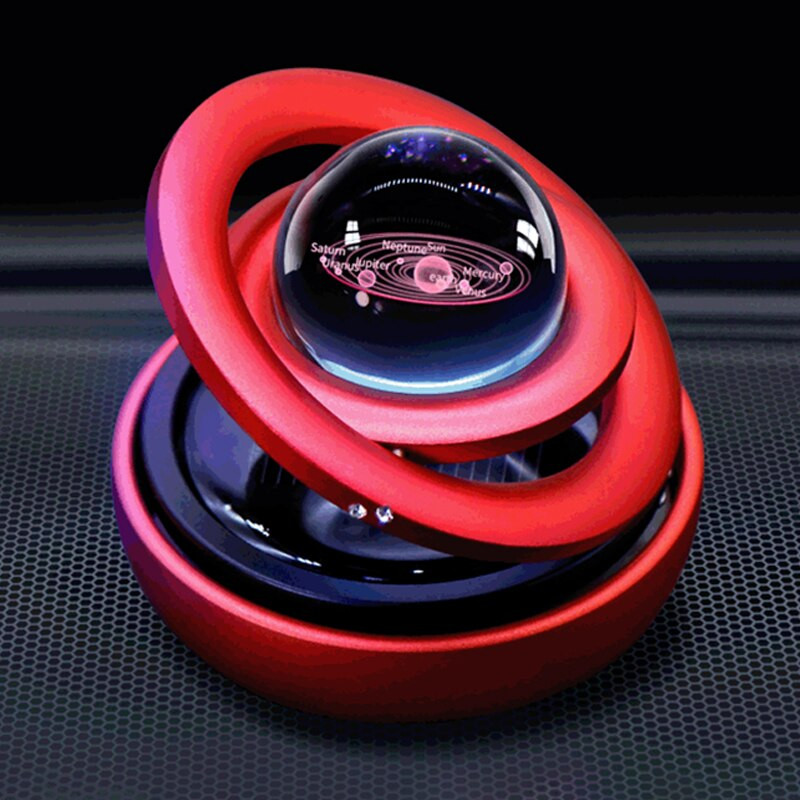 Saulės magnetinės levitacijos sukimosi automobilio aromaterapijos ornamentas namų dekoras Planet Star oro gaiviklis auto kvepalų dekoravimo dovana