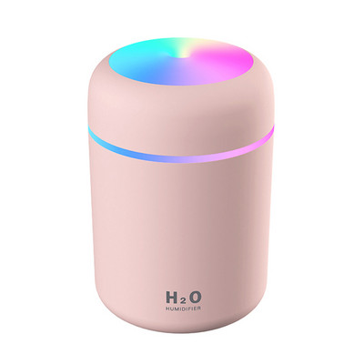 Hordozható 300 ml-es párásító USB ultrahangos Dazzle Cup aromadiffúzor Cool Mist Maker légpárásító tisztító romantikus fénnyel