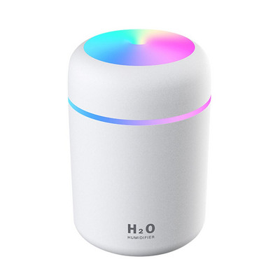 Hordozható 300 ml-es párásító USB ultrahangos Dazzle Cup aromadiffúzor Cool Mist Maker légpárásító tisztító romantikus fénnyel