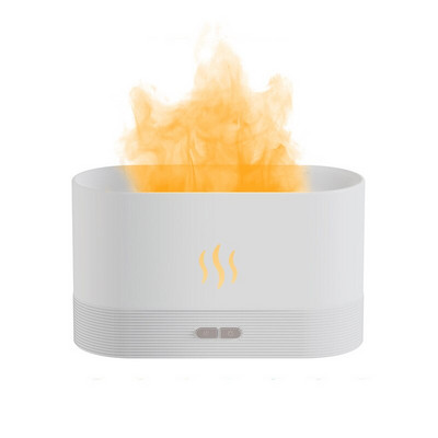 180 ML USB Difuzor de ulei esențial Simulare Flacără Umidificator cu ultrasunete Odorizant pentru birou la domiciliu Parfum Atomizor calmant somn