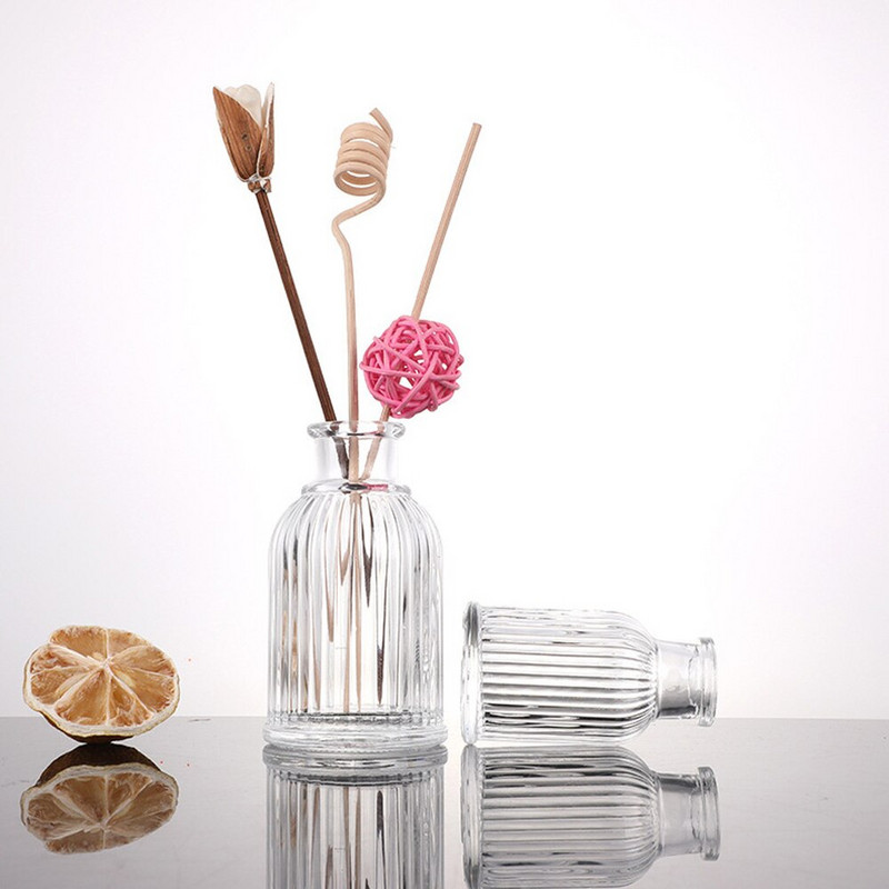 50 ml és 100 ml üres szuper fehér üveg anyag madárkalitka alakú üveg diffúzor palack és aromaterápiás palackok