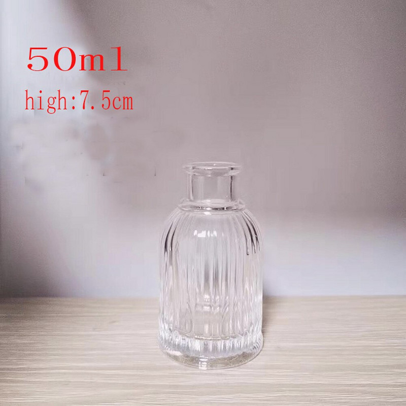 50 ml és 100 ml üres szuper fehér üveg anyag madárkalitka alakú üveg diffúzor palack és aromaterápiás palackok
