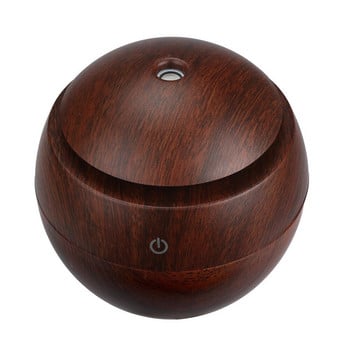 Electric Air Humidifier Essential Aroma Oil Diffuser Ultrasonic Wood Grain Humidifier Usb Home Mini Mist Maker 7 Color Led