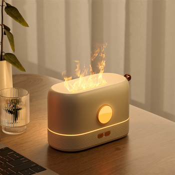 2022 Popular Flame Humidifier Aromatherapy Essential Oil Aroma Diffuser for Home Support Drop Shipping 200ML